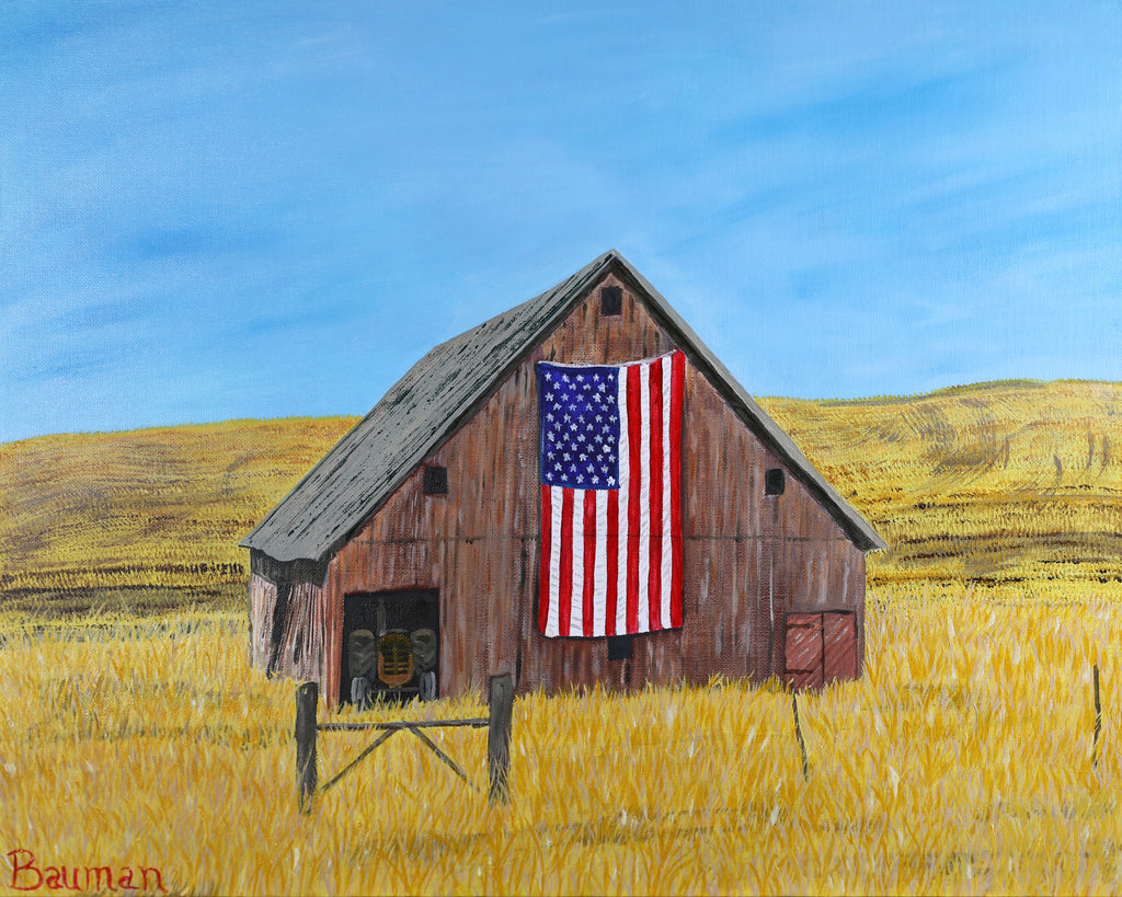 "Heartland Fourth" Original Oil Painting 20" x 16" Framed