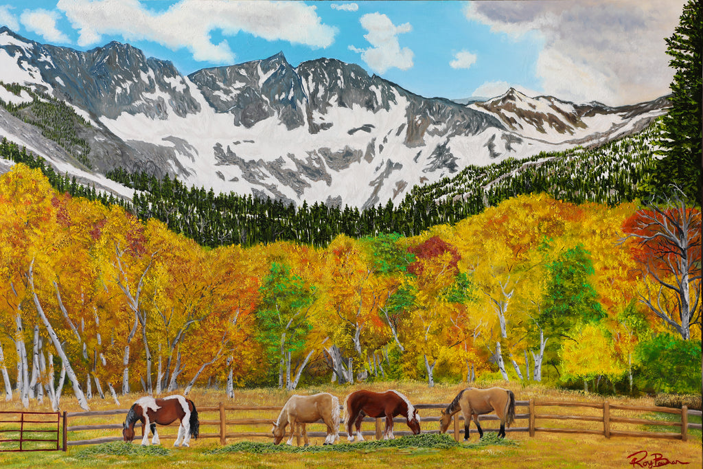 "Paradise Valley" Original Oil Painting 30" x 20" on Maple Panel, framed