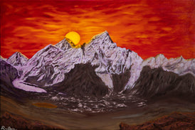 "Burning Sky Everest" HD Print