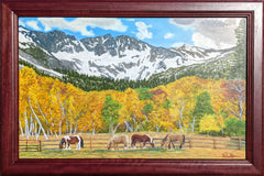 "Paradise Valley" Original Oil Painting 30" x 20" on Maple Panel, framed