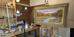 "Autumn Chase" in the studio